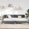 vidaXL Eckbettgestell Dunkelgrau 100 x 200 cm Stoff 3394126 Bild 4