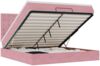 vidaXL Ottoman-Bett mit Matratzen & LEDs Rosa 200x200 cm Samt 3314491 Bild 2
