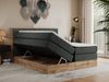 Boxspringbett BELLISSIMO KING, Doppelbett mit Multipocket-Matratze, Polsterbett mit Kopfstütze - 180 x 200 cm - Dunkelgrau Stoff - H3 Bild 2