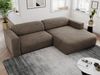 Ecksofa PASADENA, freistehendes Ecksofa, breite Armlehnen, Federsitz - rechts - Braun Velours Bild 3