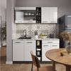 Küchenregal R-Line Anthrazit 30 cm ohne Arbeitsplatte Vicco Bild 3