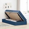 vidaXL Aufbewahrungsbett mit Matratze Blau 90 x 190 cm Polyester 3399633 Bild 4