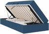 vidaXL Aufbewahrungsbett mit Matratze Blau 90 x 190 cm Polyester 3399633 Bild 2