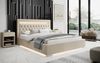 Designer Polsterbett Infinity inkl. RGB, USB und Stauraum 200x200 Beige H3 (70-100kg) Bild 2