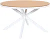 Vente-unique - ZEYVA Garden dining set Metall Weiß - B 65 cm125,5 cm x H 74 cm86,5 cm x L 52 cm125,5 cm Bild 3