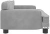 vidaXL Hundebett, Samt hellgrau, 30 x 45 x 70 cm Bild 4