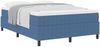 vidaXL Boxspringbett Blau und Weiß 140 x 200 cm Cordstoff 3337470 Bild 3