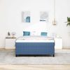 vidaXL Boxspringbett Blau und Weiß 140 x 200 cm Cordstoff 3337470 Bild 4