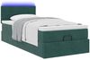 vidaXL Ottoman-Bett mit Matratze & LEDs Dunkelgrün 90x190 cm Samt 3312593 Bild 3
