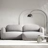 Selsey Tvoya Ecksofa mit Schlaffunktion, Ottomane rechts, hellgraues Chenille Bild 2