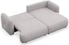 Selsey Tvoya Ecksofa mit Schlaffunktion, Ottomane rechts, hellgraues Chenille Bild 4