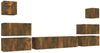 8-tlg. TV-Schrank-Set Räuchereiche Holzwerkstoff [3120290] Bild 2