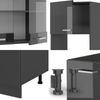 Eckküche R-Line Anthrazit Hochglanz/Anthrazit 247 x 46 cm ohne Arbeitsplatte Vicco Bild 4