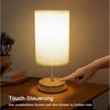 TUWENA LED Nachttischlampe LED-Schreibtischlampe mit USB-A/C-Anschlüssen und Touch-Dimmer Bild 2