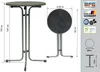 MFG Stehtisch klappbar mit wetterfester Melamin-Platte, MDF/Stahlrohr anthrazit, 110 x 80 cm Bild 4
