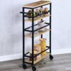 KESPER Nischenwagen 27842 aus Metall und FSC-zertifizierter Spanplatte / Rollregal Bild 4
