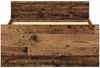 vidaXL Bettgestell ohne Matratze Altholz-Optik 75x190 cm Holzwerkstoff 862310 Bild 5