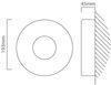 LED Außenleuchte für Decke & Wand UBLO Aluminium Silber, Ø19cm - IP44 Bild 4