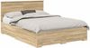 vidaXL Bettrahmen mit Kopfteil Sonoma-Eiche 140 x 190 cm Holzwerkstoff 3410897 Bild 2
