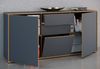 VCM Kommode & Sideboard Salia 920818 Anthrazit H. 74 x B. 160 x T. 33 cm Bild 3