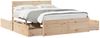 vidaXL Massivholzbett ohne Matratze 135x190 cm Kiefernholz 3282357 Bild 2