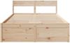 vidaXL Massivholzbett ohne Matratze 135x190 cm Kiefernholz 3282357 Bild 4