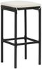 vidaXL Barhocker mit Kissen 6 Stk. Schwarz Poly Rattan 313449 Bild 2