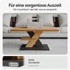 CASARIA® Couchtisch Detroit Holz Grau 90x60x45cm 2 Ablagen Wohnzimmertisch Bild 5