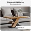 CASARIA® Couchtisch Detroit Holz Grau 90x60x45cm 2 Ablagen Wohnzimmertisch Bild 2