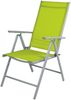 2 Stück Garten Klappstuhl Aluminium - Textilen Silbergrau/Lime Bild 3
