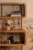 BePureHome Regal Rattle aus Akazienholz, Natur, 82 x 40 x 160 cm Bild 2