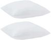 vidaXL Kopfkissen mit Kissen 2 pcs Weiß 60 x 60 x 20 cm Polyester 42007827 Bild 4