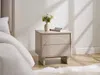Vente-unique - DELORINA Bedside table Holz, Platte Beige - B 40 cm x H 50 cm x L 50 cm Bild 1