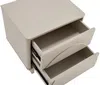 Vente-unique - DELORINA Bedside table Holz, Platte Beige - B 40 cm x H 50 cm x L 50 cm Bild 5