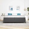 vidaXL Bettrahmen mit Matratze Dunkelgrau 200 x 200 cm Stoff 3399141 Bild 3
