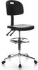 hjh OFFICE Arbeitsstuhl Arbeitshocker TOP WORK 23 Kunstleder Schwarz Bild 2