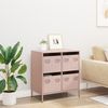 vidaXL Sideboard Rosa 68x39x73,5 cm Kaltgewalzter Stahl 851257 Bild 3