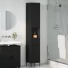 vidaXL Badezimmerschrank mit Schubladen Schwarz 31,5 x 33 x 190 cm 883405 Bild 4
