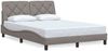 vidaXL Bettgestell ohne Matratze Taupe 120x200 cm Stoff 3310591 Bild 3