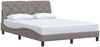 vidaXL Bettgestell ohne Matratze Taupe 120x200 cm Stoff 3310591 Bild 2