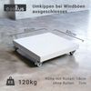 Ampelschirm Schirmständer mit Rollen Beton / Fliesen weiss 120kg 80x80cm Bild 2