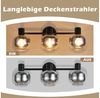 Nettlife Deckenstrahler Küchenlampe 2/3/4/6 Flammig Modern E14 Rauchglas Deckenleuchte, Schwenkbar, LED wechselbar, Wohnzimmerlampe für Schlafzimmer Flur Küche Bild 4