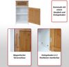 Kommode HWC-A85, Badezimmerkommode Badschrank Bambus, MVG-zertifiziert 71x40x31cm weiß Bild 2