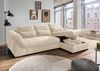 Polsterecke >Felicia< in beige, Cord - 302x89x188cm (BxHxT) Bild 4