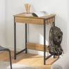 SoBuy FWT43-N Schreibtisch, MDF, Papierfurnier, Helle Eiche, 60 x 77 x 40 cm Bild 5
