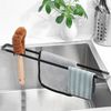 FELIXLEO Küchenorganizer-Set Spülbecken Organizer Abtropfgitter Schwarz 43cm Spüllappenhalter, (1-tlg) Bild 5