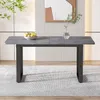 Esstisch in Betonoptik grau, für 4 Personen (1-St, 140/70/75 cm), Esszimmertisch mit Metallgestell, für Küche, Esszimmer Bild 2