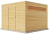 Alpholz Gerätehaus QB (optional mit Schleppdach Gartenhaus aus Holz in Grün Holzhaus mit 28 mm Wandstärke inklusive Schleppdach Blockbohlenhaus mit Montagematerial Bild 4