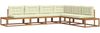 vidaXL Outdoor-Sofagarnitur Natur und Creme 3368143 Bild 2