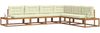 vidaXL Outdoor-Sofagarnitur Natur und Creme 3368143 Bild 3